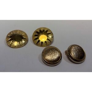 Earrings Super Maximalist Statement Pieces Gold Tone Vintage Fashion